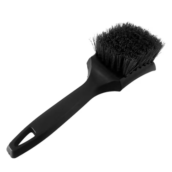 Cepillo de neumáticos Cepillo duro Cepillo de belleza para automóvil Cepillo de limpieza Cubo de rueda multifuncional Llanta Almohadilla para pies Cepillo de limpieza de telas 2Uds. - 1