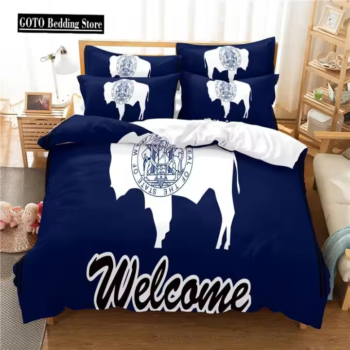 Conjunto de Ropa de Cama de Serie Animal 3D Cubierta de Edredón, Fundas de Almohada para Adultos y Niños Textil para el Hogar - 1