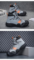 Zapatos de senderismo al aire libre para hombre, botas de montaña de invierno, zapatillas antideslizantes, zapatos de trabajo - details 10