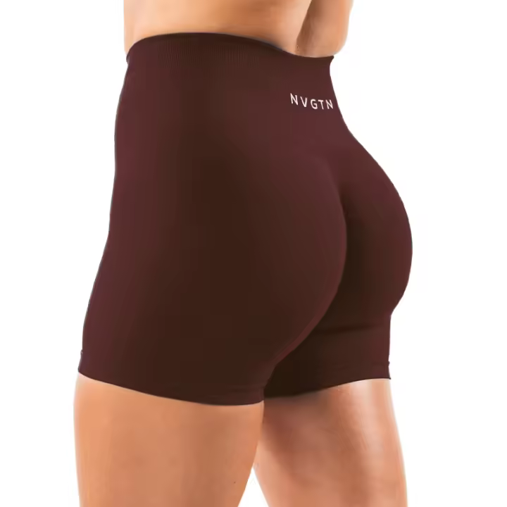 Pantalones Cortos de Yoga Ampliados NVGTN de Spandex para Mujeres Ropa de Gimnasio Suave para Entrenamiento - 1