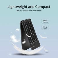 Teclado Bluetooth plegable para IPAD, tableta móvil, portátil, oficina, Mini teclado inalámbrico, almacenamiento, tres sistemas, universal - details 6