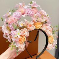 Tocado de flores con cabeza de Quanzhou, guirnalda de flores de estilo étnico, accesorios para el cabello, accesorios de fotografía - details 8