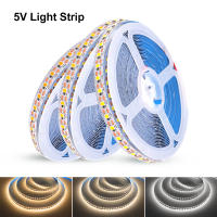 Tira de luces LED con cable de 2 pines, cinta de iluminación de fondo de TV, lámpara de decoración del hogar, 1- 5m, DC 5V, 2835, 120LED/m, 8mm - details 4