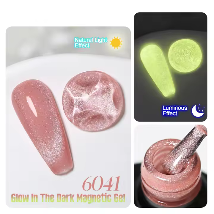 Parkson-esmalte de uñas en Gel para ojos de gato, laca de Gel UV semipermanente con brillo nocturno, 10ml - 1