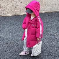 Chaqueta de algodón para niños de 3 a 10 años, chaqueta de invierno nueva de felpa y gruesa, chaqueta cálida con capucha de longitud media para hombres y mujeres - details 3