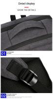 De Vie LExpandable con USB para hombre, bolso de mano aprobado por vuelo para aviones, resistente al agua, duradero, 17 pulgadas, 2025 40 - details 14
