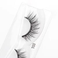 Pestañas de Mink 3D Hacedas Magnéticas Pestañas Falsas Naturales Largas de Belleza Hechas a Mano - details 7