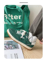 Nuevos zapatos de lona de realce medio-top verde militar tendencia de moda retro zapatos de hombre. - details 1