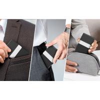 Titular de la tarjeta de visita, PU de cuero tarjeta de visita titular de la tarjeta de bolsillo para hombres o mujeres, RFID Bloqueo de tarjeta de visita portador con cierre magnético - details 5