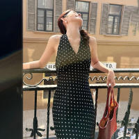 Vestido clásico elegante con cuello de lunares, novedad de verano 2025, ropa de mujer - details 4