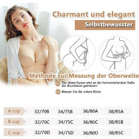 Sujetador push up adhesivo sin espalda, sujetador sin tirantes reutilizable con efecto push & lift, taza A - details 3