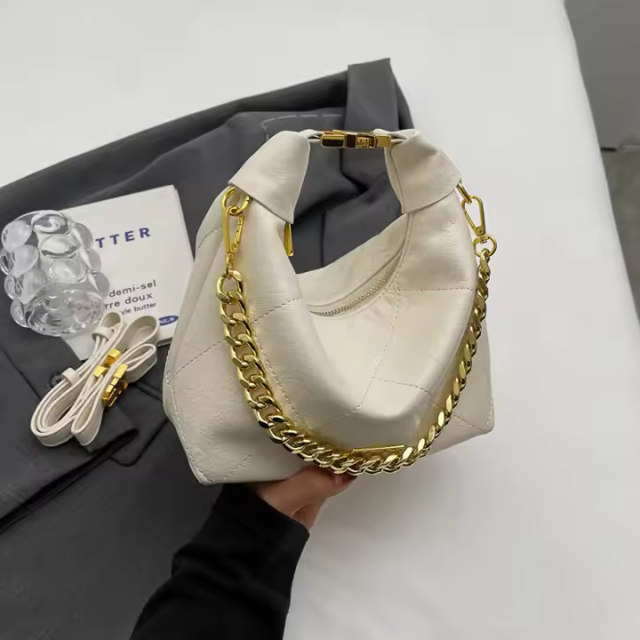 Bolso Messenger de Mujer de Alta Gama Primavera-Verano 2025 Bolso de Cubo con Hombro Único Retro Fácil de Emparejarse - 1