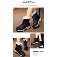 Botas de nieve de felpa para mujer, zapatos de senderismo al aire libre, Botines altos a la moda, zapatos de fondo grueso para caminar, Invierno - details 2