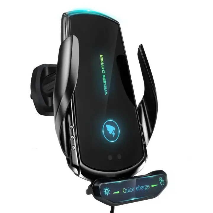Soporte Móvil para Coche with Carga Inalámbrica Qi de 15W Bloqueo Automático - 1