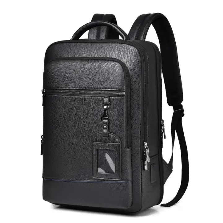 Mochila premium de gran capacidad para hombres, bolsa de ordenador, bolsa de viaje para viajeros de negocios, mochila multifuncional USB - 1