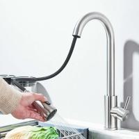 Rociador extraíble de agua fría y caliente de níquel cepillado para grifo de fregadero de cocina - details 3