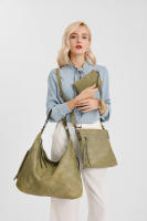 Bolso de hombro de piel sintética para mujer, conjunto de tres piezas, suave - details 67