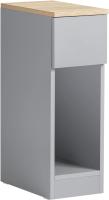 Auxiliares para Salón Mesilla de Noche Estrecha para Dormitorio con 1 Cajón y 1 Compartimento Abierto Blanco y Madera 20 x 35 x 60 cm FBT111-WNx2 ES - details 43