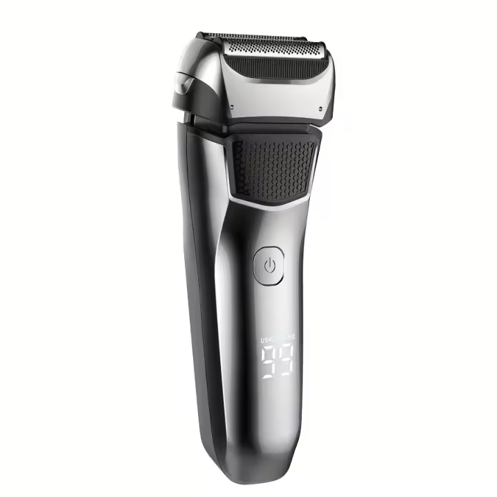 Afeitadora Eléctrica Recargable Barba de Papel Húmedo/Seco, Pantalla LED, Afeitadora de Belleza para Hombres con Recortador Pop-up - 1