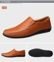 Zapatos deportivos planos para caminar de otoño para hombre de cuero genuino 2020, zapatos de conducción informales transpirables - details 10