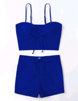Bikinis con cordón frontal, cintura alta para mujer, bañadores de mujer, bañador para nadar, ropa de playa 2025 - details 40