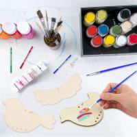 Paquete de 6 kit de manualidades con carillón de viento de pájaro 3D para niños, pintura DIY y construcción de manualidades de animales de madera, regalos de cumpleaños para niñas/niños - details 2