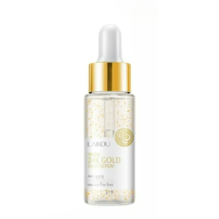Serums Faciales de Caracol de Oro 24k para Mujer, Filtrado de Secreción de Caracol, Cara Ácido Hialurónico Suero Hidratante Colágeno Esencia, Reduce el Envejecimiento, Suaviza las Arrugas, Reafirma, para Promover la Absorción Suero Hidratante Profundament - 1