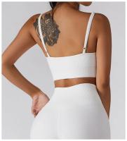 Alo yoga ropa chaleco mujer fitness deportes running sujetador reunión espalda belleza tirantes lencería entrenamiento top - details 4