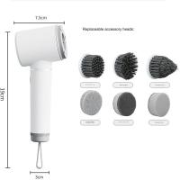 Cepillo de limpieza eléctrico 2 en 1 para cocina y baño, para lavar platos y limpiar ollas fácilmente, herramienta de limpieza doméstica inalámbrica - details 0