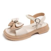 Sandalias de moda para niños verano nuevas niñas arco perla princesa zapatos suela suave antideslizante zapatos de playa - details 0