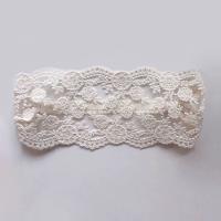 Bonita diadema de encaje ondulado para bebé, diadema infantil bordada con flores, tocado, turbante, aro elástico para el pelo, princesa para niñas - details 4