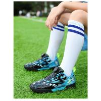 Zapatos de fútbol de marca para niños, zapatillas de fútbol antideslizantes para entrenamiento de campo de césped, tenis de fútbol, zapatillas de fútbol a la moda para niños - details 13