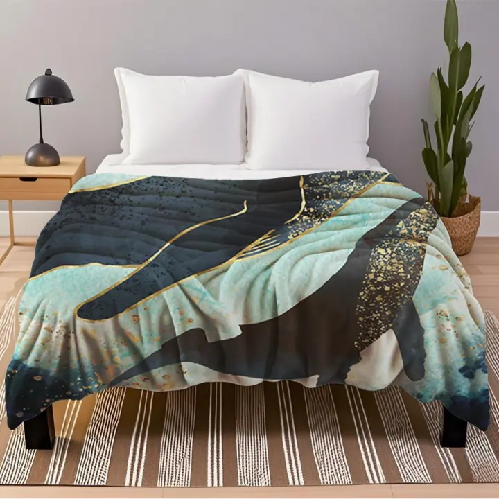 Manta de Franela Bohemia para Todas las Estaciones Suavidad Ultra Ideal para Hoteles - 1