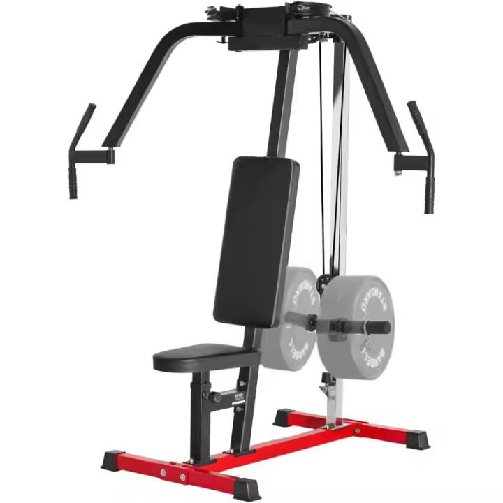 VEVOR hine, juego de prensa, banco plano inclinable ajustable con brazos convergentes independientes, equipo superior, equipo de gimnasio en casa Fiess - 1