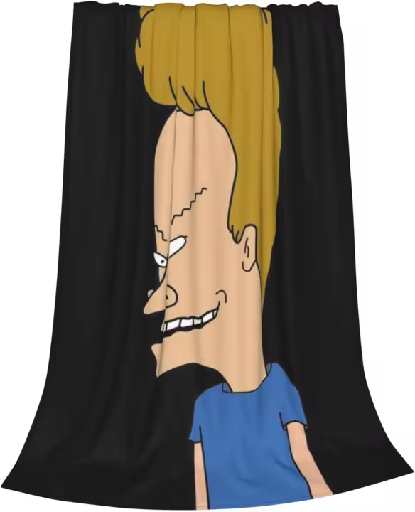 Manta de felpa de franela Beavis Humor buthead, suave y ligera, amigable con la piel, adecuada para sofá cama - 1