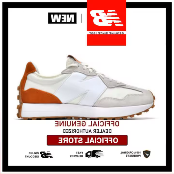 LETEN Descenso de precio NB 327 Retro Blanco Naranja MS327RA Tienda Oficial. En stock Pegatinas de pared - 1