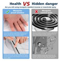 Mosquitera antimoscas para ventana, malla adhesiva para mosquitos, insectos voladores, cortinas para ventanas de cocina, Protector para el hogar - details 0