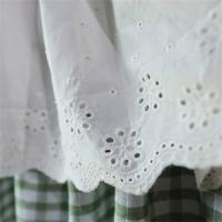 Clochef - Cortinas cortas de lino a cuadros para cocina, con bolsillo y ranura, para ventana pequeña, sala de estar, 1 unidad - details 3