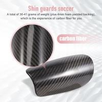 Guardabarros de Fibra de Carbono para Fútbol con Estuche Transpirable Pad de Tobillo Duro Profesional para Niños Jóvenes Adultos - details 4