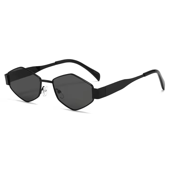 Gafas de sol para hombre, diseño de marca de lujo, gafas de sol poligonales únicas - 1