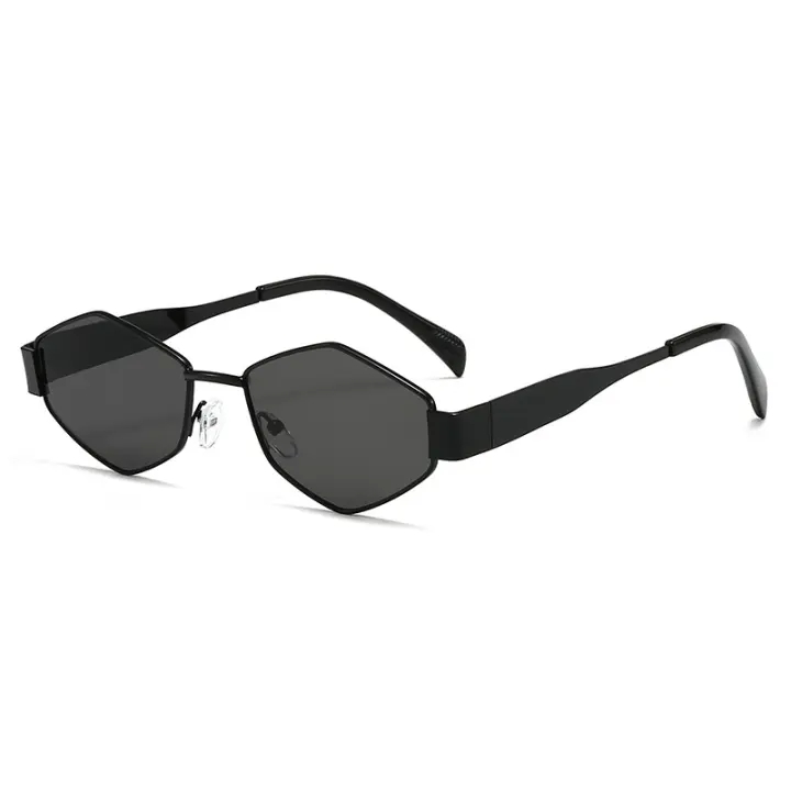 Gafas de sol para hombre, diseño de marca de lujo, gafas de sol poligonales únicas - 1