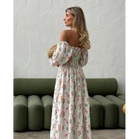 Vestido de playa floral elegante, holgado y de manga larga para mujer, primavera-otoño 2025 - details 9