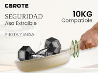 Juego de Sartenes Antiadherentes con Mango Extraíble Apto para cocinar Todas las estufas, 8 piezas - details 2