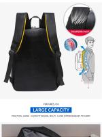 Mochila de negocios para hombre, accesorio sencillo de carga USB, ligera, para viaje, 1 paquete de 15,6 pulgadas - details 4