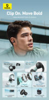 Baseus Auriculares Abiertos Bowie MC1 OL Conéctate inalámbrico, Mejora de Bajo AI, Batería de 40 Horas, Resistentes al Agua, Auriculares con Clip para la Oreja - details 0