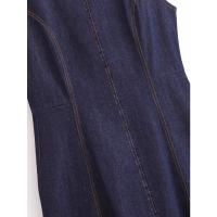 Ropa de mujer europea y americana de mezclilla sin mangas para mujer Vestido de moda delgado Midi para mujer - details 9