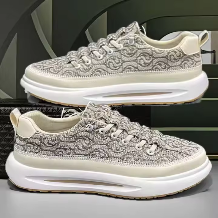 Zapatillas de Moda para Hombres Top Bajo, Suela Gruesa, Ligero y Transpirable para Exteriores - 1