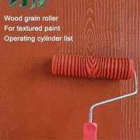 Rodillo con efecto de grano de madera, herramienta de textura de pintura artística para decoración del hogar, bricolaje, 1 ud. - details 3