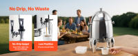 Dispensador de Bebidas de Acero Inoxidable SucceBuy, Contenedor de Bebidas de 12L con Quemador de Alcohol, Apto para Bebidas Calientes y Frías como Café, Té y Agua, con Grifo y Tubo de Hielo, Ideal para Restaurantes, Hoteles y Eventos - details 1