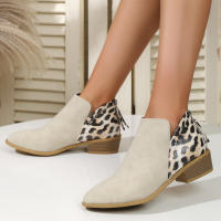 Nuevos zapatos de mujer, botas Martin de tacón bajo con cremallera lateral, botas cortas de talla grande para mujer - details 1